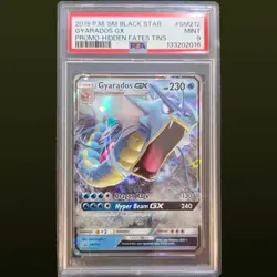 2019 POKEMON SM BLACK STAR PROMO SM212 GYARADOS GX HIDDEN FATES TINS PSA 9 - Image 1