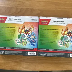 X2 Pokemon First Partner Illustration Collection Series 1 Booster Box New Sealed - Image 2