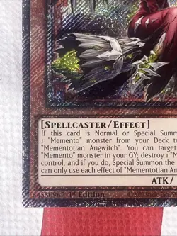 Mementotlan Angwitch 1st Edition Quarter Century Secret Rare RA04-EN048 Yu-Gi-Oh - Image 2
