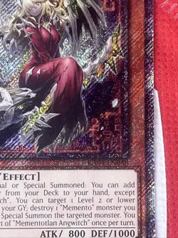 Mementotlan Angwitch 1st Edition Quarter Century Secret Rare RA04-EN048 Yu-Gi-Oh - Image 3