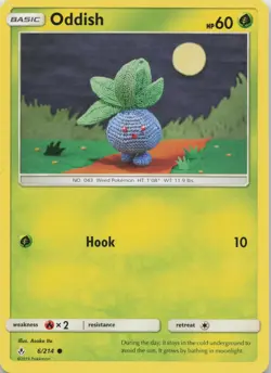 Oddish 6/214 Unbroken Bonds Pokemon TCG Asako Ito LP - Image 1