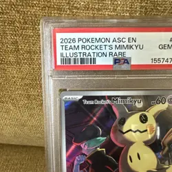 Pokemon Team Rocket's Mimikyu 238/217 Me: Ascended Heroes IR Holo EN PSA 10 - Image 2