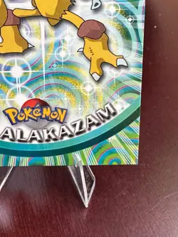 1999 Topps Pokemon TCG Alakazam #65 Blue Logo TV Animation Edition Series 1 - Image 4