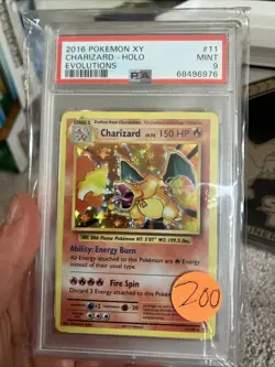 2016 Pokemon PSA 9 Charizard 11/108 XY Evolutions - Image 1