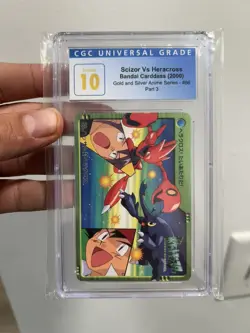 Pristine 10 Pokemon 2000 Scizor Vs Heracross-Bandai Cardass-#86 POP 3 - Image 1