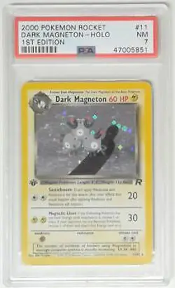 1x V0167: 2000 Dark Magneton - 11/82 - Holo - 1st Edition - Gym Challenge - PSA - Image 1