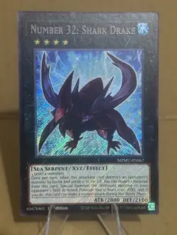 Yu-Gi-Oh Number 32: Shark Drake MZMU-EN067 Chibi Art Secret Rare 1st Edition NM - Image 1