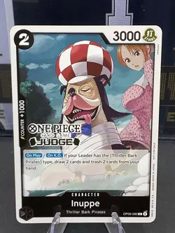 Inuppe OP06-082 Judge Pack Vol. 4 Foil Stamped One Piece Promo Card - Image 1