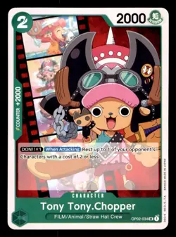 Tony Tony.Chopper OP02-034 Uncommon Paramount War One Piece Near Mint - Image 1