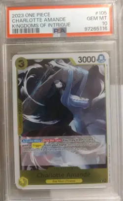 2023 One Piece Charlotte Amande #105 Kingdoms Of Intrigue PSA 10 - Image 1