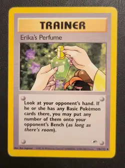 Erika's Perfume Vintage Pokemon Card Uncommon Gym Heroes 110/132 - Image 3