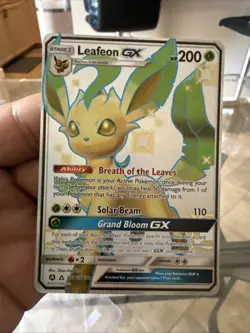 Pokemon TCG Leafeon GX Hidden Fates Shiny Vault Holo Card SV46/SV94 Nm/M - Image 1