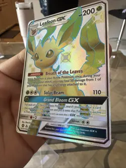 Pokemon TCG Leafeon GX Hidden Fates Shiny Vault Holo Card SV46/SV94 Nm/M - Image 4