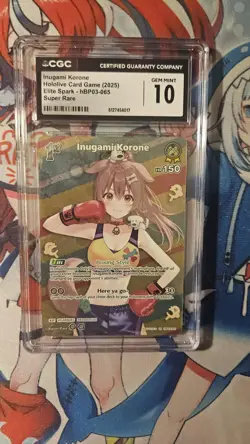 Inugami Korone Hololive Card Game Elite Spark hBP03-065 Super Rare ENGLISH - Image 1