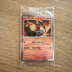 EB Games STAMPED Ho-Oh Promo Card - Sealed - Image 1