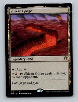 1x MTG - Shivan Gorge (232) - Dominaria United Commander-DMC NM - Image 1