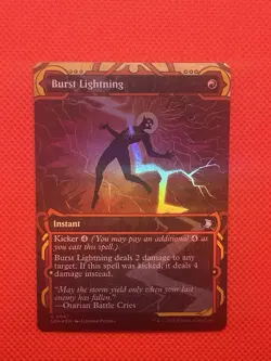 MTG Secrets of Strixhaven-Burst Lightning Extended Art Foil U0041 - Image 1