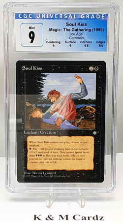 MTG - Ice Age - Soul Kiss - Graded - CGC 9.0 - Vintage - Image 1