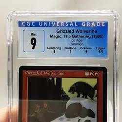 MTG - Ice Age - Grizzled Wolverine - Graded - CGC 9.0 - Vintage - Image 3
