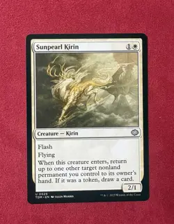 Sunpearl Kirin - Tarkir: Dragonstorm TDM Magic The Gathering MTG #29 - Image 1