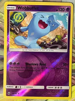 Pokemon TCG Wobbuffet Burning Shadows 49/147 Reverse Holo Uncommon - Image 1