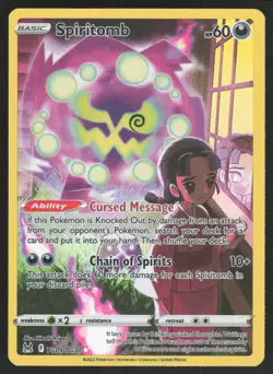 Spiritomb TG09/TG30 Holo Lost Origin Trainer Gallery Pokemon NM - Image 1
