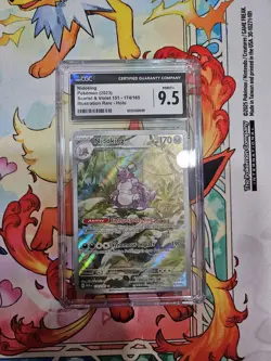 Pokemon SV Scarlet & Violet 151 Illustration Rare Nidoking 174/165 CGC 9.5 MINT - Image 1