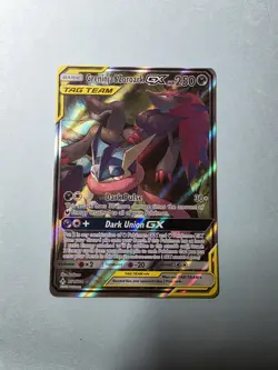 Greninja & Zoroark GX 201/214 Full Art Ultra Rare Tag Team Pokemon NM... - Image 3