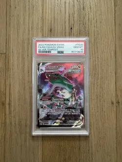 Pokemon Rayquaza VMAX Silver Tempest Trainer Gallery Full Art #TG20 PSA 10 - Image 1