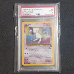 Pokemon Mew Black Star Promo #9 Holo PSA 9 2000 Wizards of the Coast - Image 1