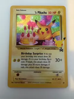 Birthday Pikachu #24 Celebrations 25th Anniversary - Pokemon TCG - Image 1