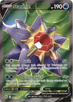 Starmie V 166/189 Ultra Rare Astral Radiance Pokemon Near Mint - Image 1