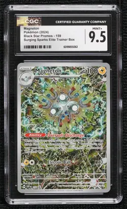Magneton Pokemon Scarlet & Violet Black Star Promo CGC 9.5 Mint+ - Image 1
