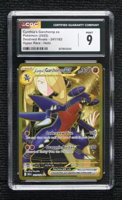 Hyper Rare - Cynthia's Garchomp ex Pokemon Destined Rivals (DRI) CGC 9 Mint - Image 1
