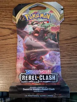 2020 Pokemon Rebel Clash Sleeved Booster Pack Factory Sealed - Image 1