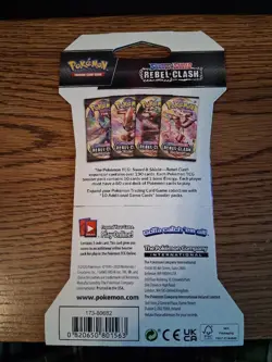 2020 Pokemon Rebel Clash Sleeved Booster Pack Factory Sealed - Image 2