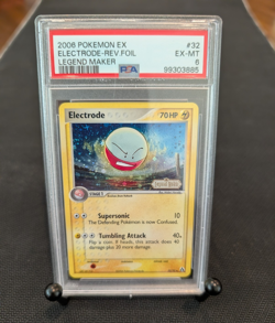 Pokemon - Electrode 32/92 Reverse Holo - POP 10 - 2006 EX Legend Maker - PSA 6 - Image 1