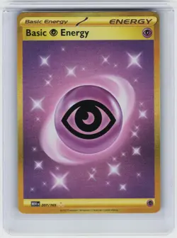 HOLO BASIC PSYCHIC ENERGY 207/165 HYPER RARE NEAR MINT - Image 1