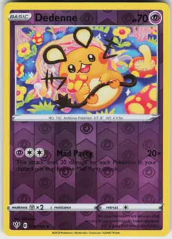 REVERSE HOLO DEDENNE 078/189 UC NEAR MINT - Image 1