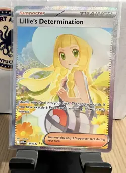 Pokemon TCG Lillie's Determination ME01 SIR Holo Full Art Eng 184/132 - Image 1