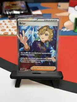 Pokemon TCG Briar 163/142 Stellar Crown Ultra Rare Full Art Trainer - Image 1
