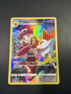 Pokemon Braixen TG01/TG30 2022 SWSH Silver Tempest NM - Image 1