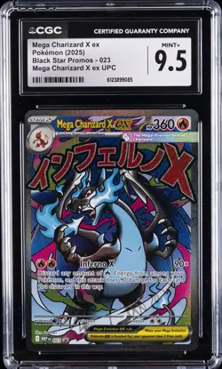 2025 POKEMON #023 MEGA CHARIZARD X EX CGC 9.5 - Image 1