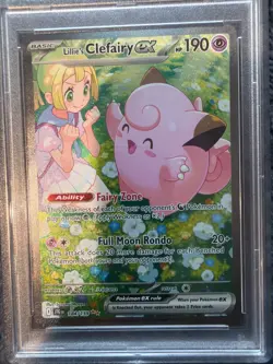 2025 Pokemon Journey Together Lillie's Clefairy ex #184/159 PSA 9 GEM MINT - Image 2
