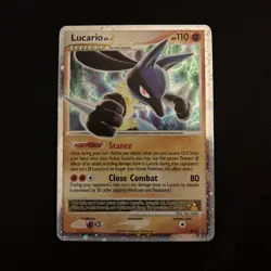 Pokemon Lucario LV.X Holo DP12 Black Star Promo NM - Image 1