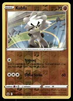 Kubfu 093/198 Common Chilling Reign Pokemon Reverse Holo Near Mint - Image 1