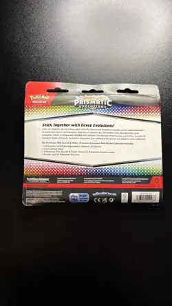 Pokemon TCG: Prismatic Evolutions 3-Pack Blister Tech Sticker Collection Sylveon - Image 2