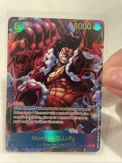 Monkey.D.Luffy OP11-118 SEC (Alt Art) A Fist of Divine Speed One Piece TCG - Image 1