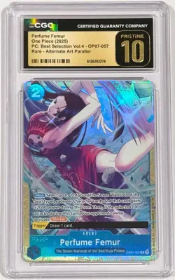 2025 One Piece Boa Hancock OP07-057 Perfume Femur CGC 10 Pristine English - Image 1