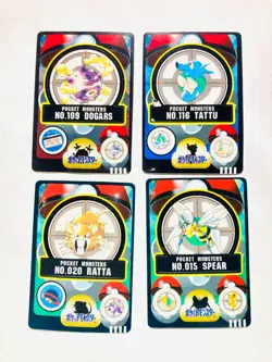 Pokemon Seal dass Card Lot 4 Sticker Game Very Rare From Japan BANDAI F/S - Image 1